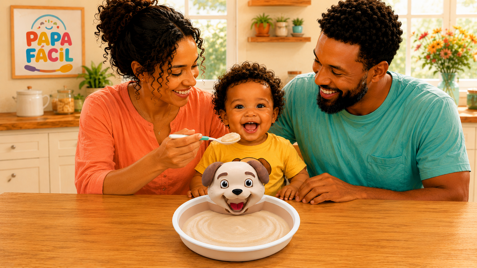 Família feliz com PAPA Fácil